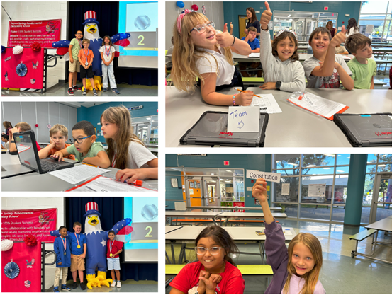 Tarpon Springs Fundamental Elementary School hosted the America the Beautiful Battle, which brought excitement and learning together. Third graders showed off their vocabulary, reading comprehension, and strategic skills in a patriotic-themed, test-prep competition. 